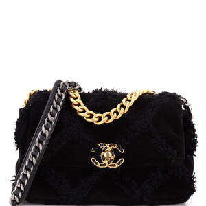 Chanel Medium 19 Flap Bag Quilted Velvet
